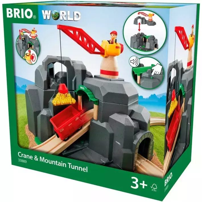 BRIO. Dźwig i tunel górski - Zabawki