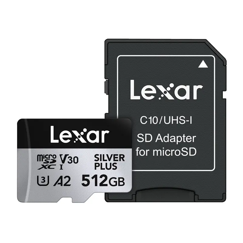 Karta pamięci Lexar High-Performance Silver Plus microSDXC 512GB + adapter - Elektronika i akcesoria