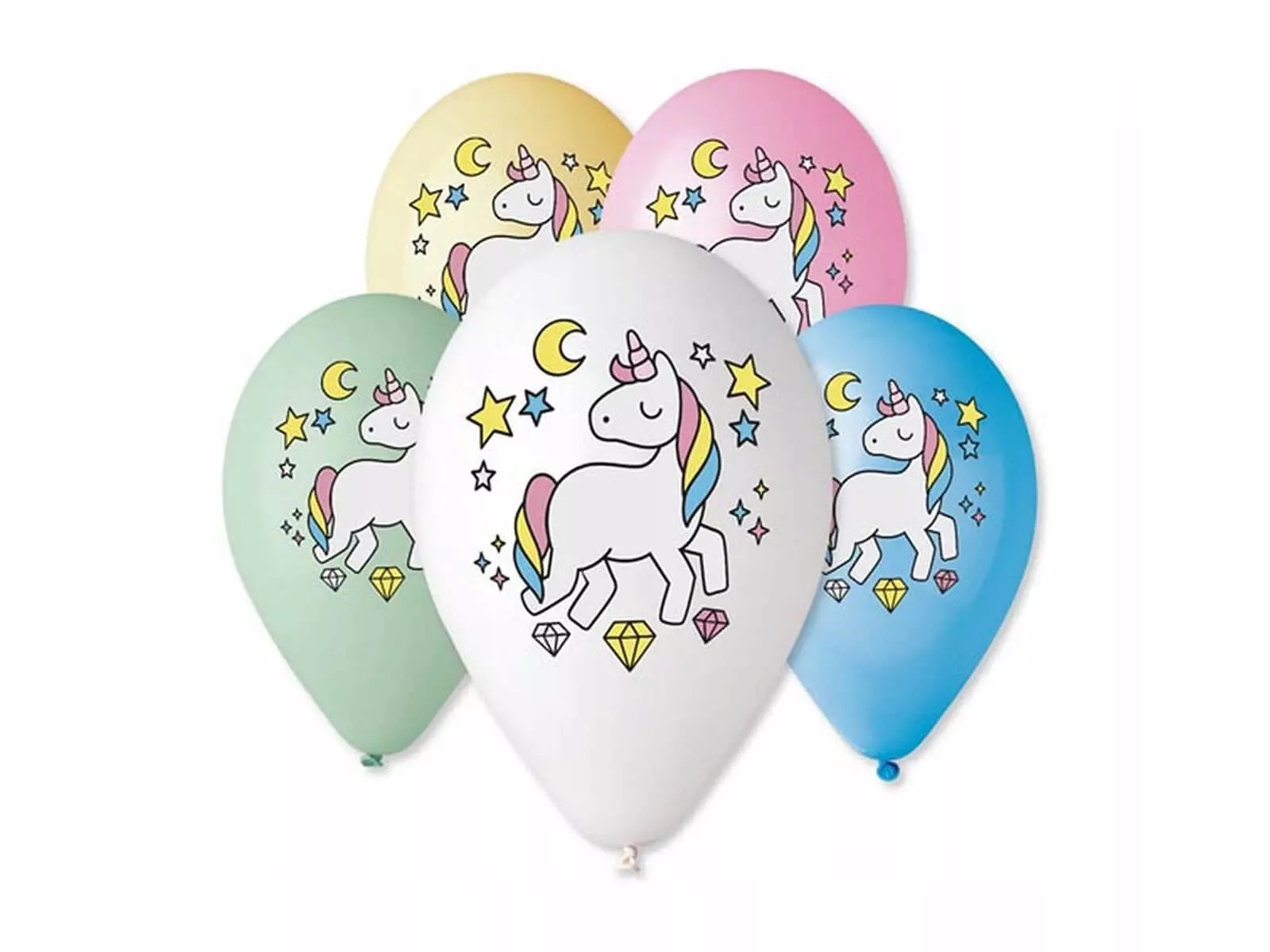 BALONY PREMIUM JEDNOROŻEC MAGICZNA NOC 12 CALI 5SZTUK GS110/P661 - Książki