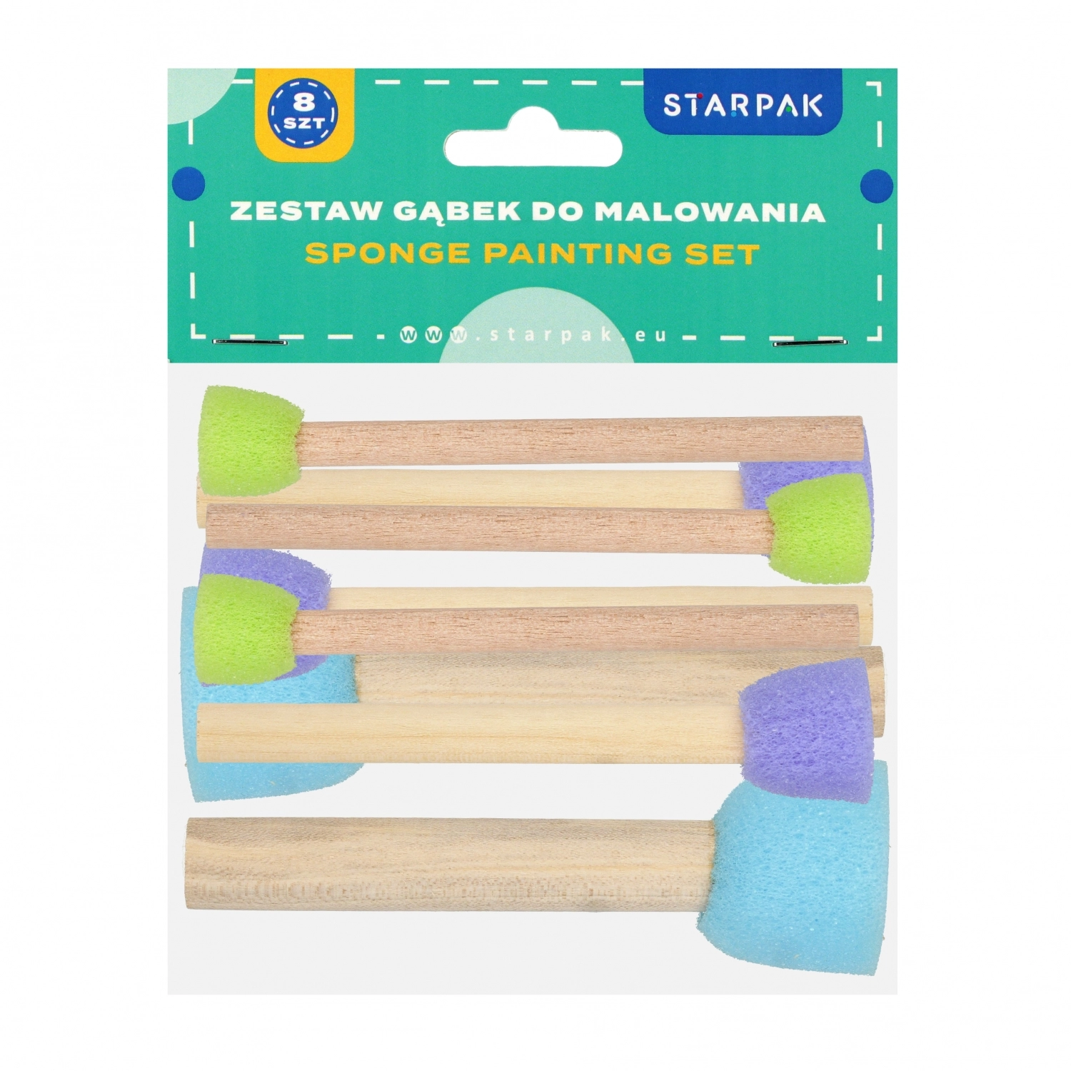 Gąbki Do Malowania Zestaw 8szt Starpak 562605 - Papiernicze i szkolne