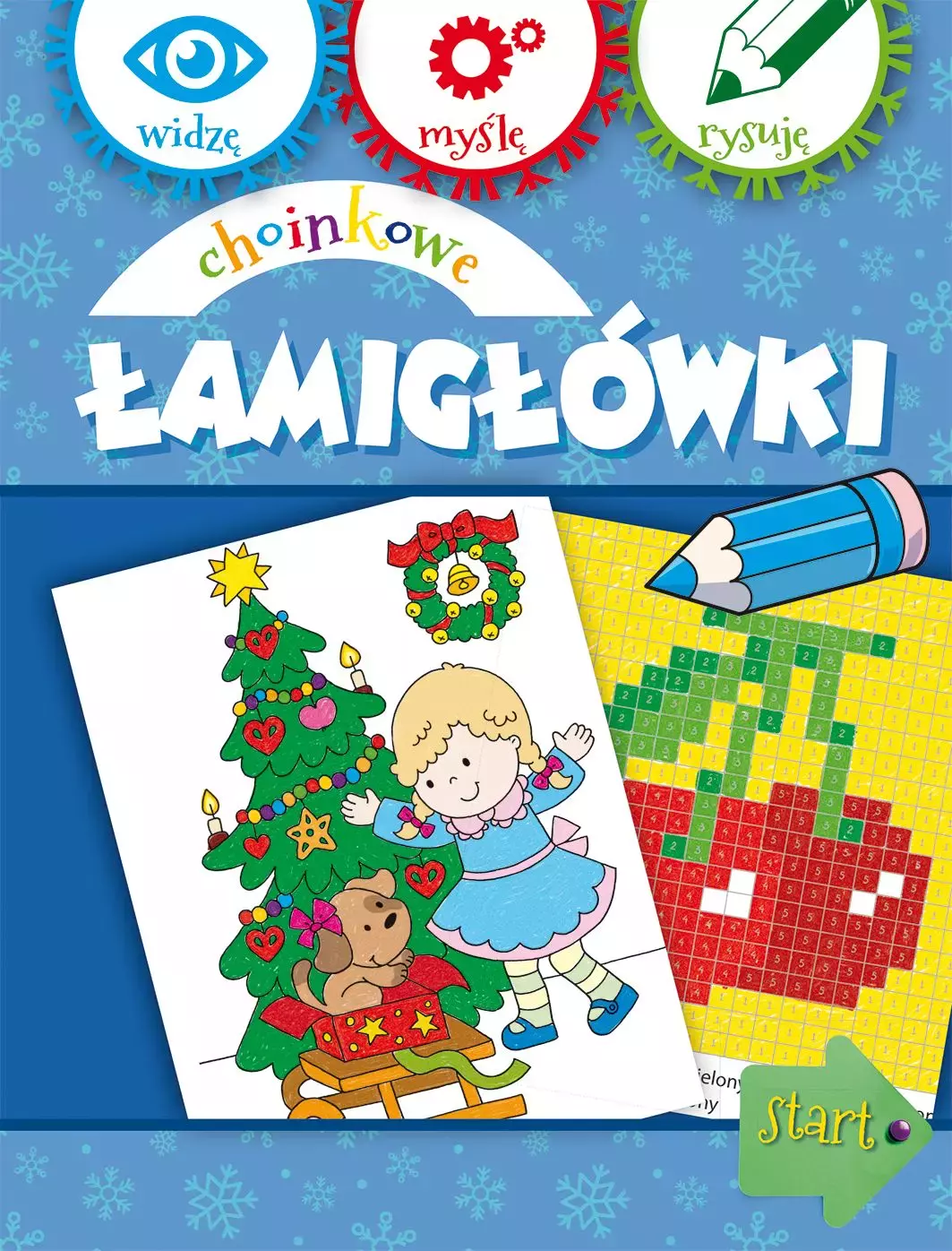Widzę, myślę, rysuję. Choinkowe łamigłówki - Książki