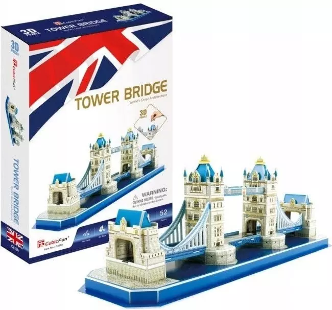 Puzzle 3D 52 elementy. Tower Bridge - Puzzle