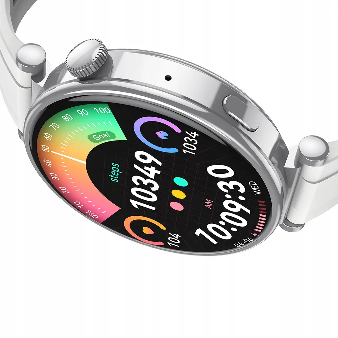 XO smartwatch GT4 Mini Amoled srebrny - Elektronika i akcesoria