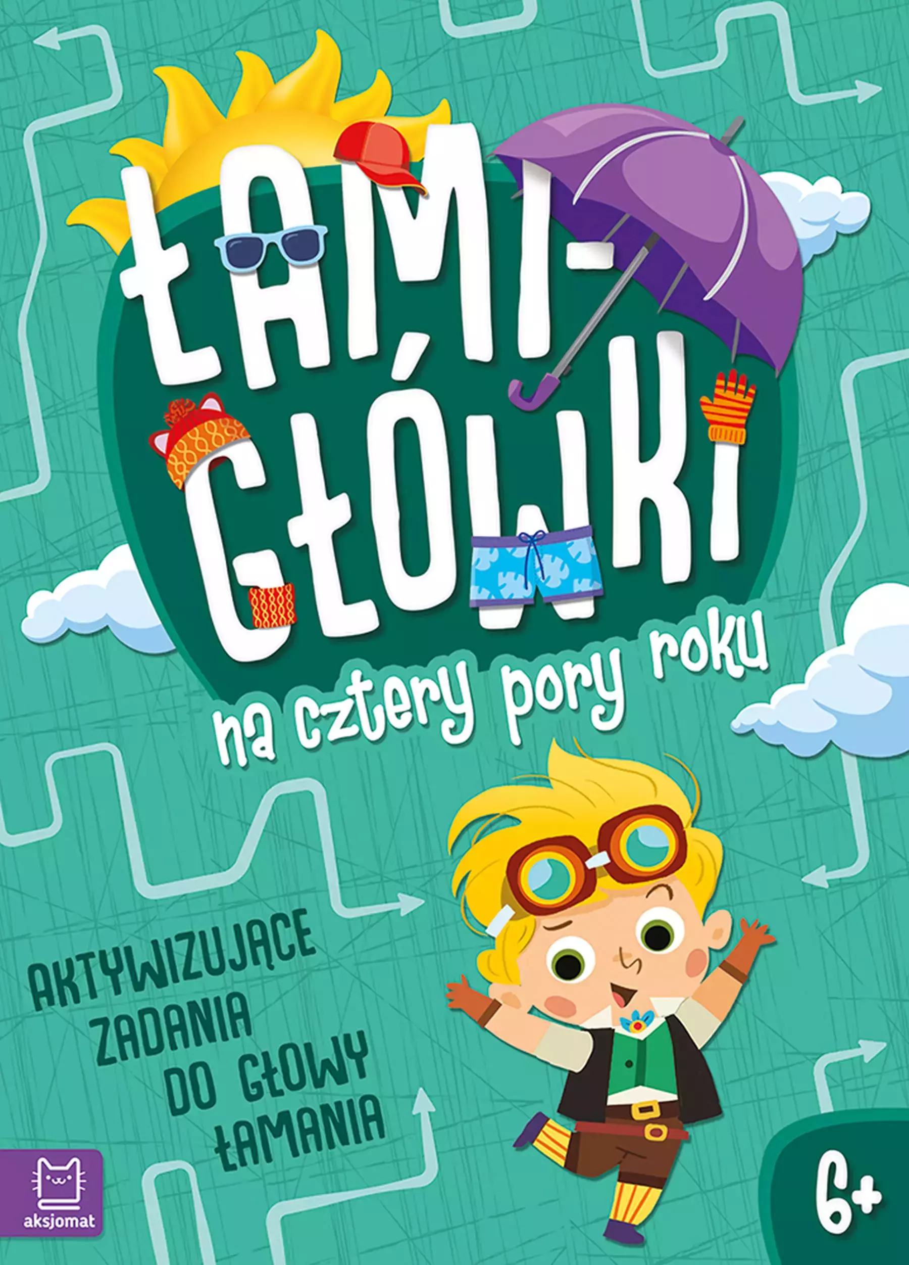 Łamigłówki na cztery pory roku. Aktywizujące zadania do głowy łamania 6+ - Książki