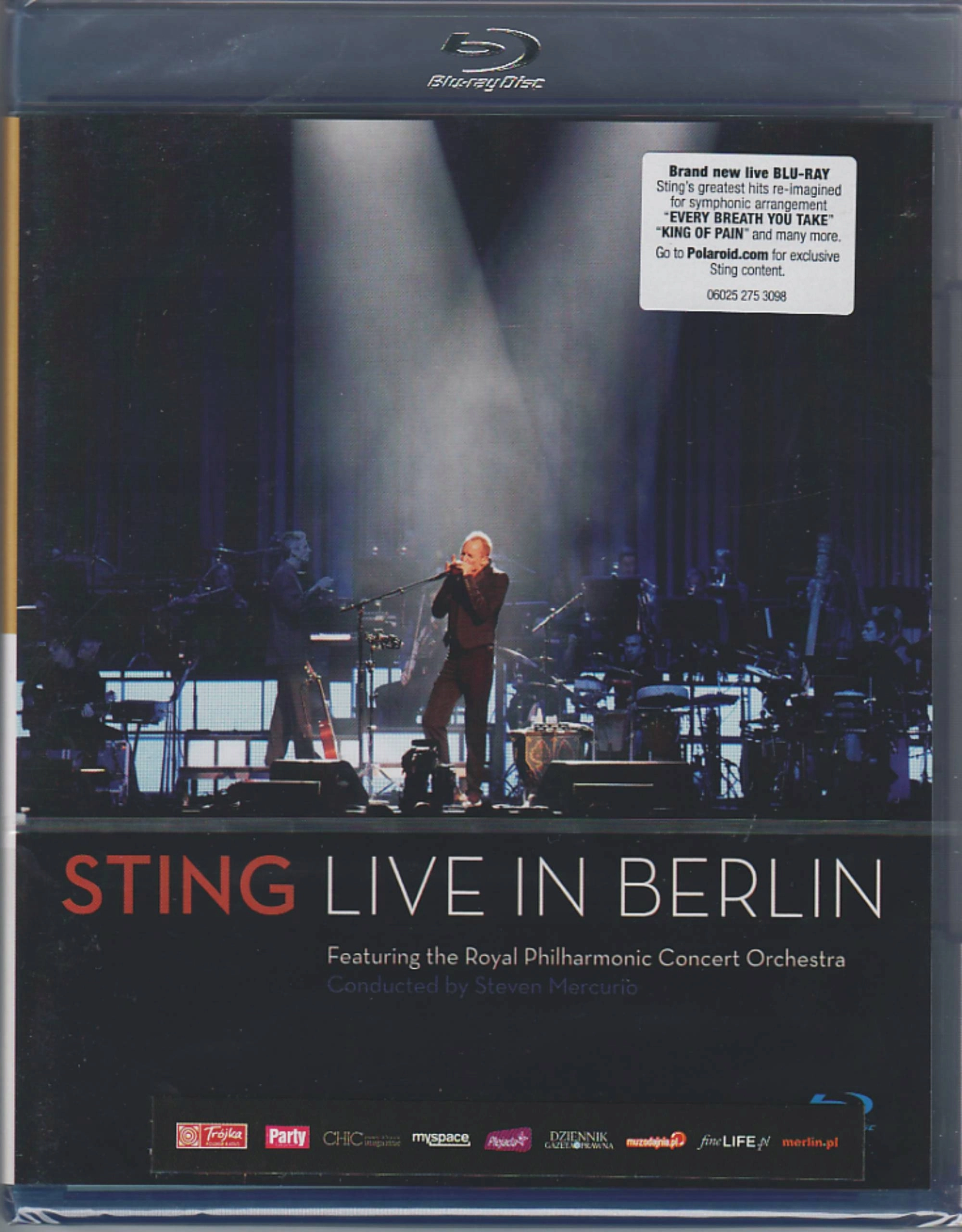 Sting Live In Berlin, DVD - Muzyka