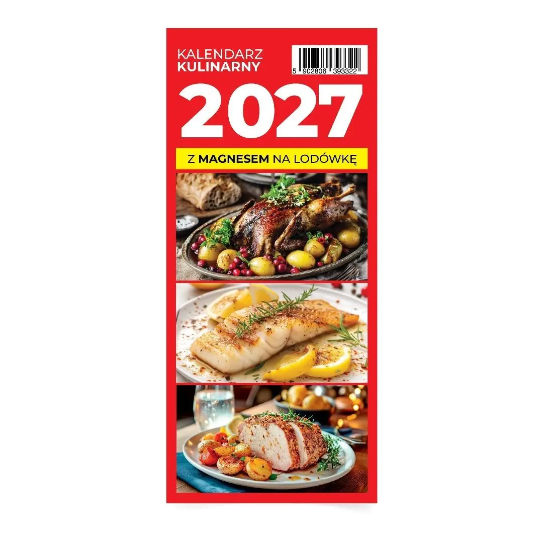 Kalendarz 2027 Kulinarny z Magnesem na lodówkę - Książki