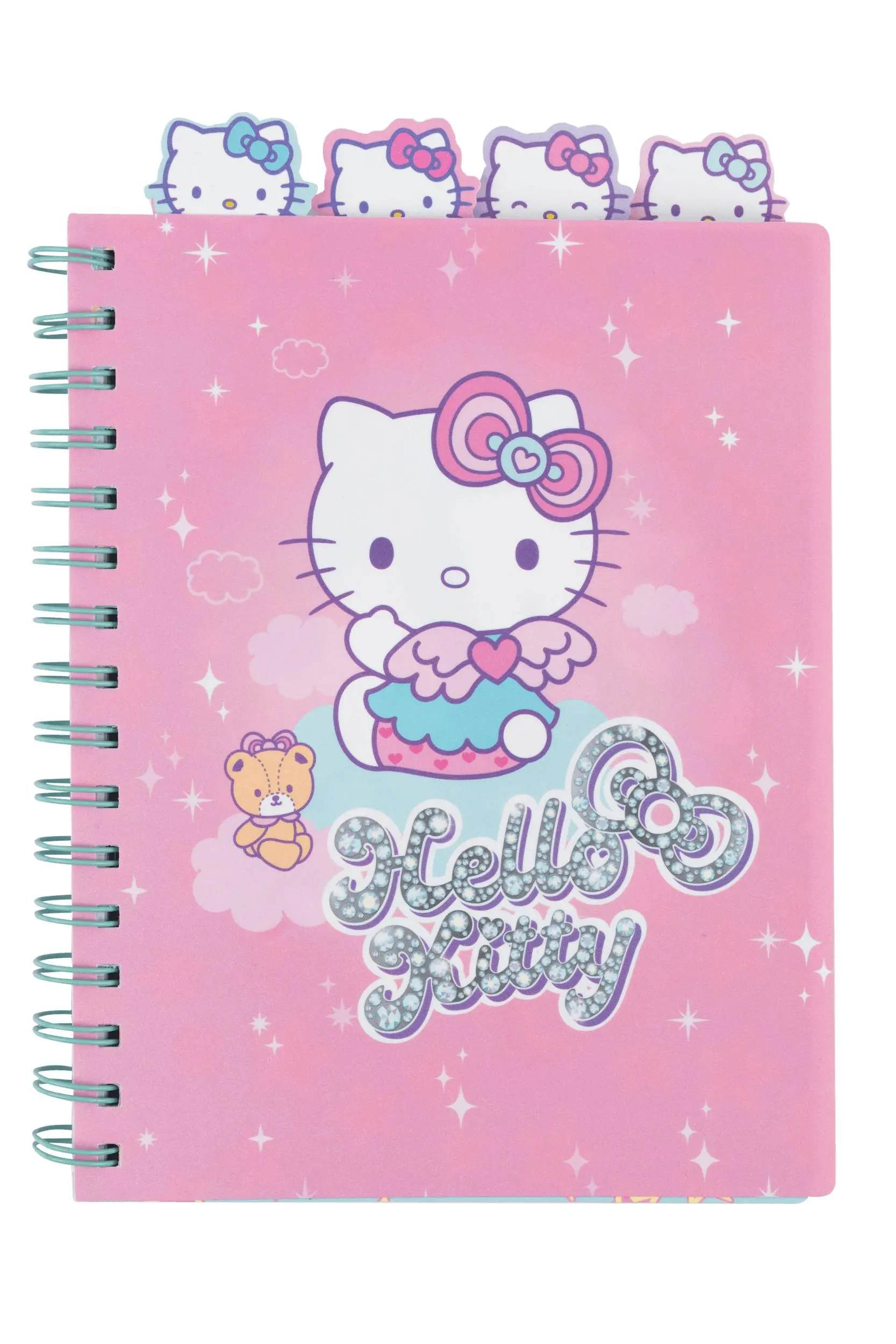 Kołobrulion A5 100k. kratka z główkami Hello Kitty pink wzór 3 - Papiernicze i szkolne