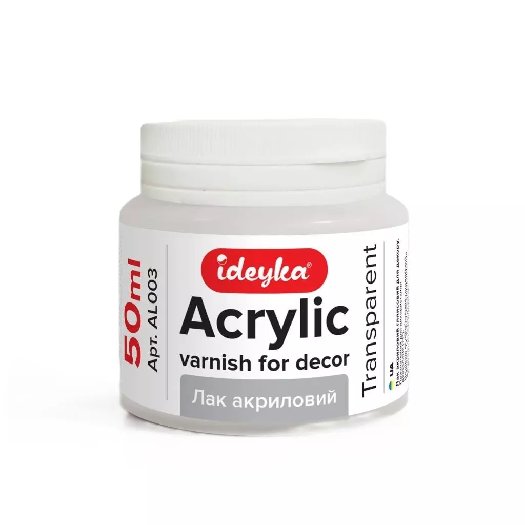 Błyszczący lakier akrylowy do dekoracji 50ml - Papiernicze i szkolne