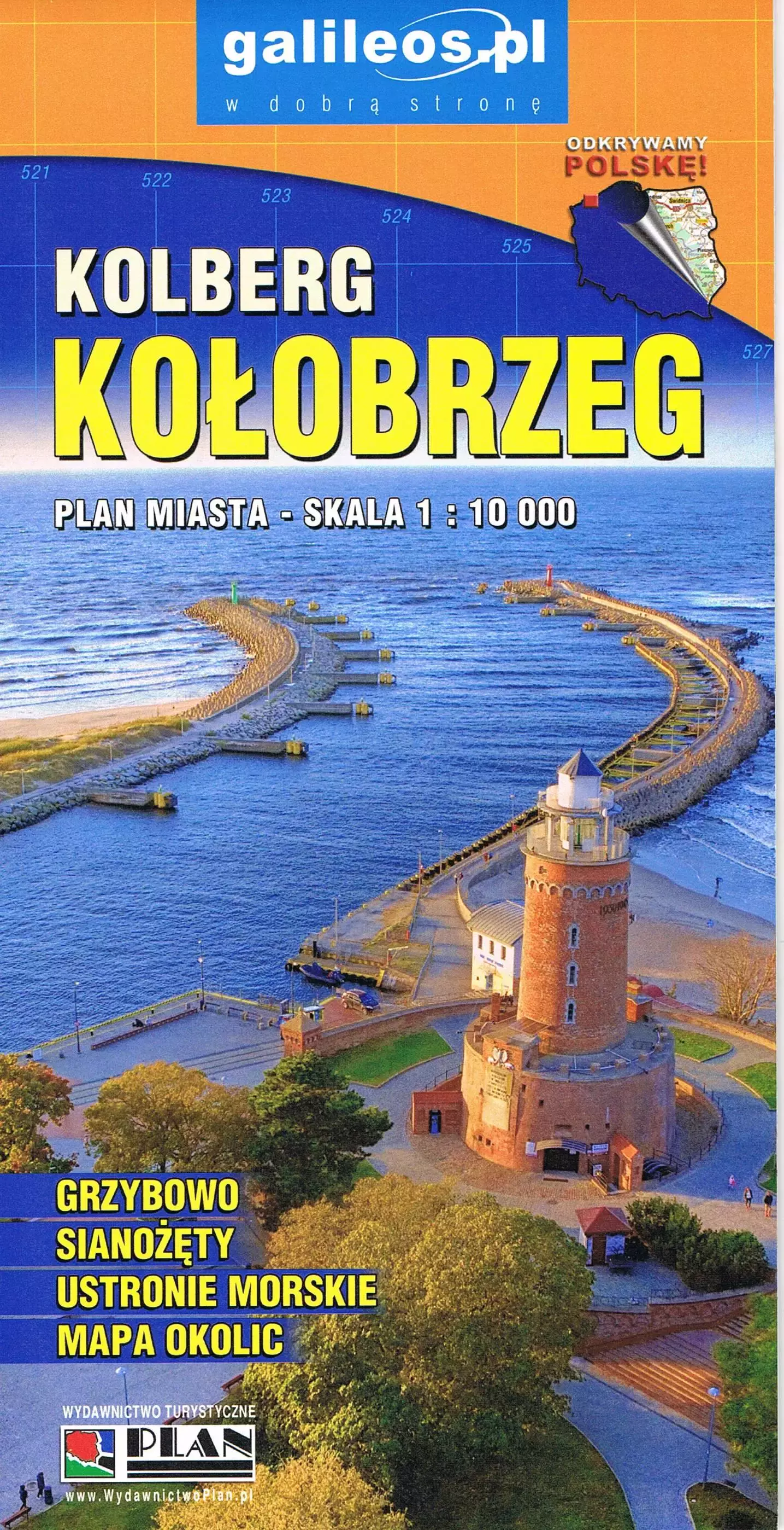 Kołobrzeg /Ustronie Morskie 1: 10 000 plan 2024 - Książki
