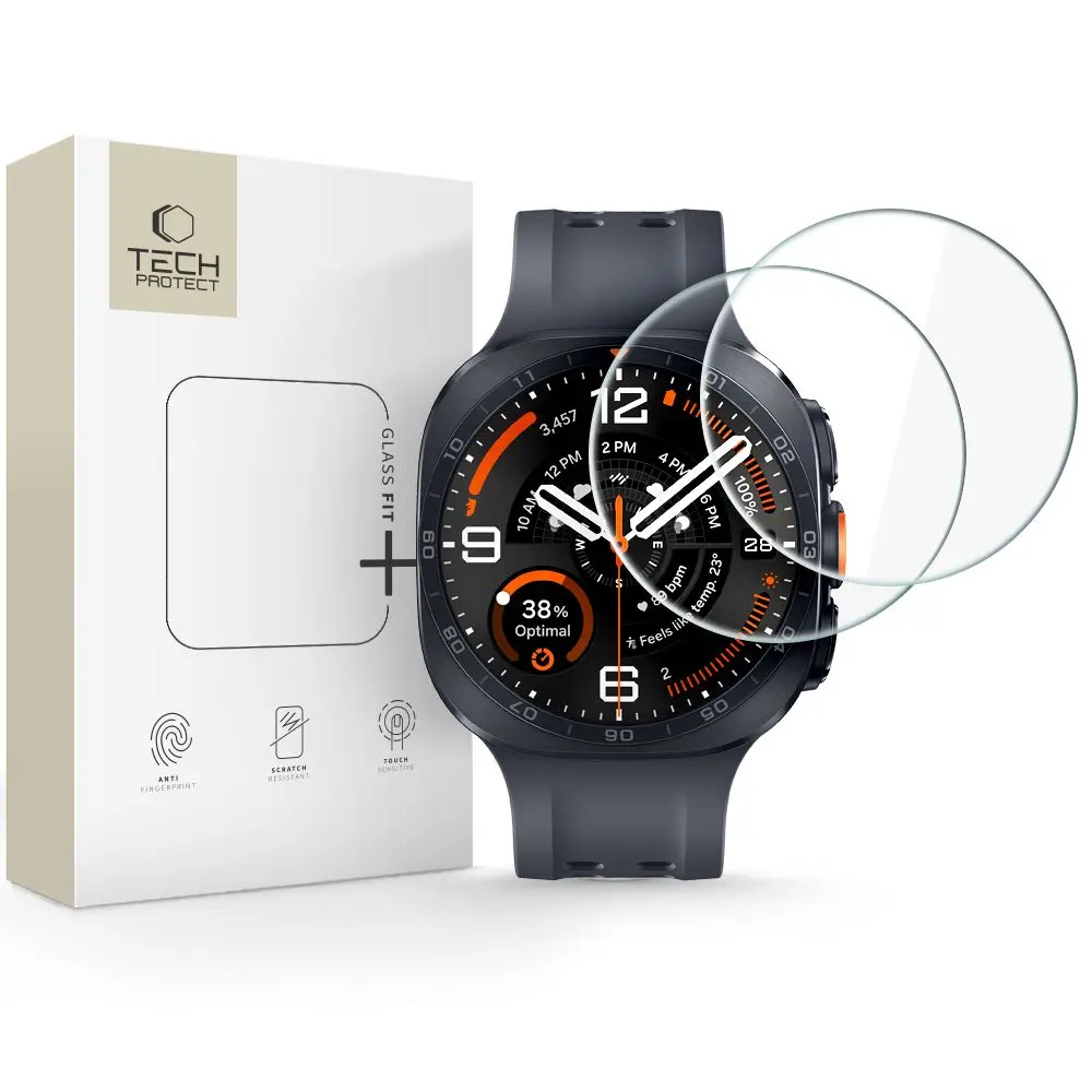 Szkło Hartowane Tech-Protect Glass Fit+ 2-Pack Samsung Galaxy Watch Ultra 2 2026 (47 mm) Clear - Elektronika i akcesoria