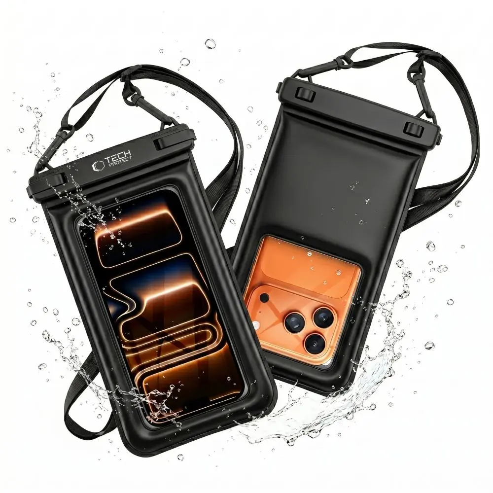 Tech-Protect UWC7 Universal Waterproof Floating Case 6.9 Inch Black - Elektronika i akcesoria