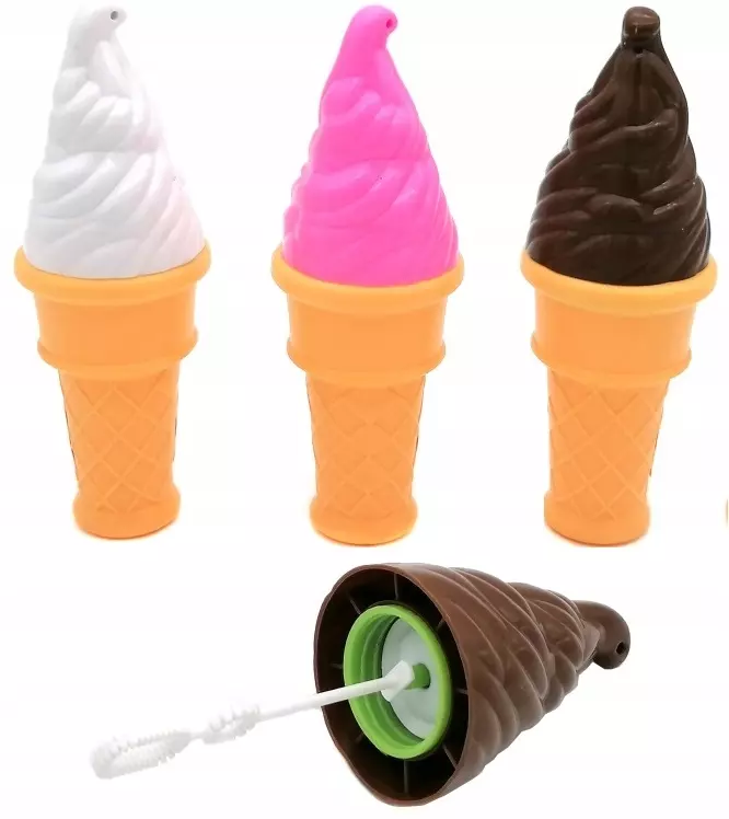 BAŃKI MYDLANE LODY 13 CM ZESTAW  3 SZT. - Zabawki