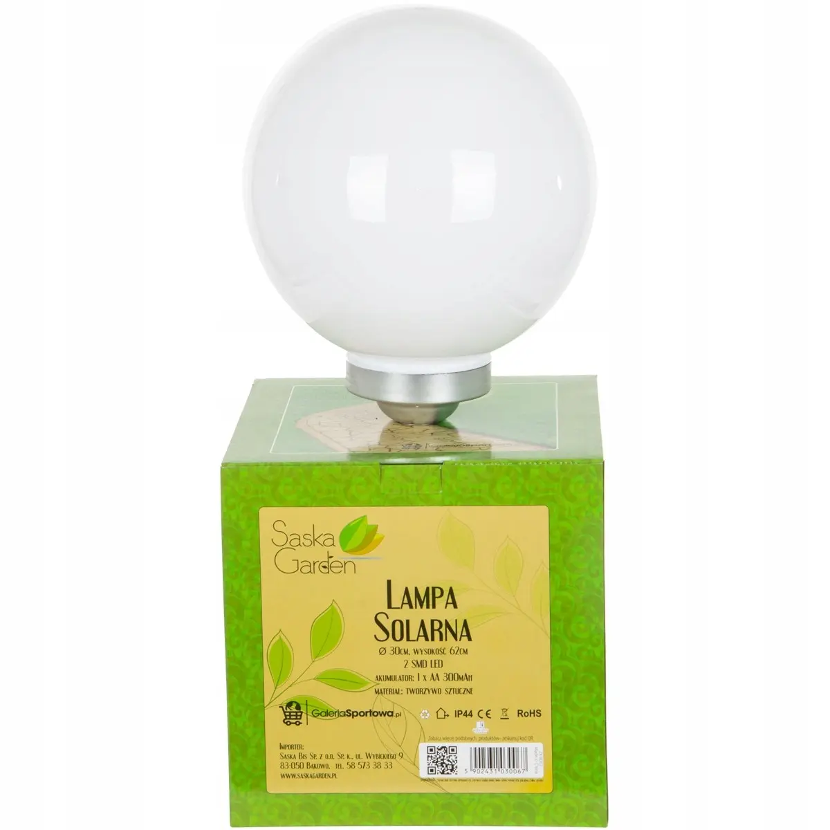 Lampa Solarna Kula Mleczna 30x62CM - Elektronika i akcesoria