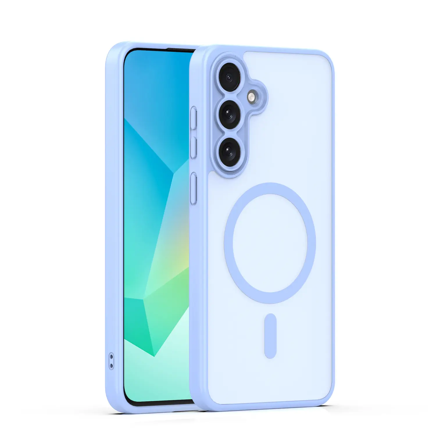 Nakładka Mag Matt do Samsung Galaxy S25 FE jasnoniebieska camera protection - Elektronika i akcesoria