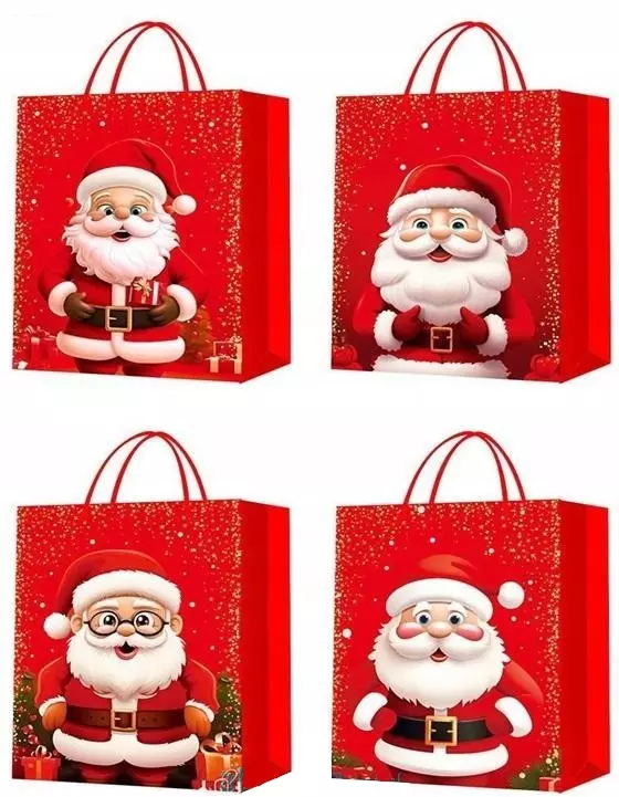 Torebka prezentowa Święty Mikołaj 26cm - Papiernicze i szkolne