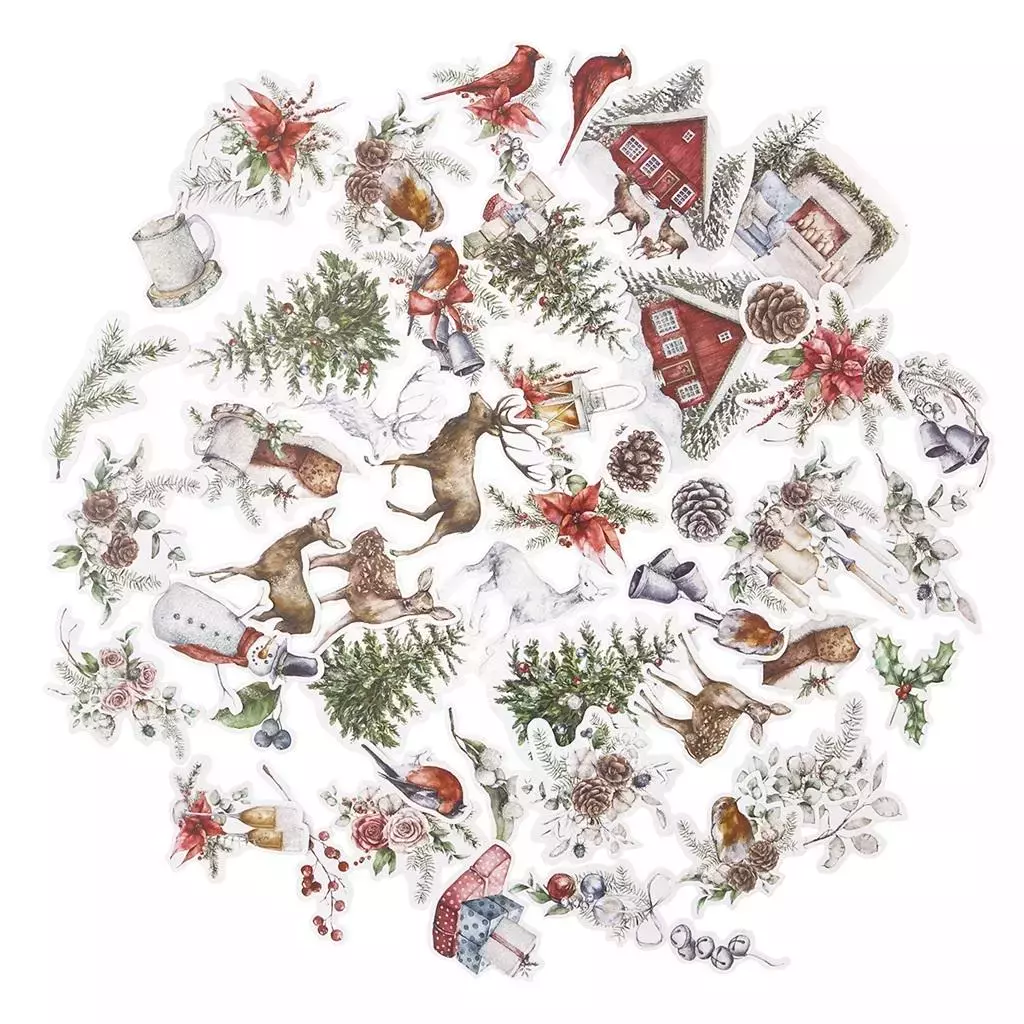 Kształty papierowe Lovable Chrismas 49szt - Książki