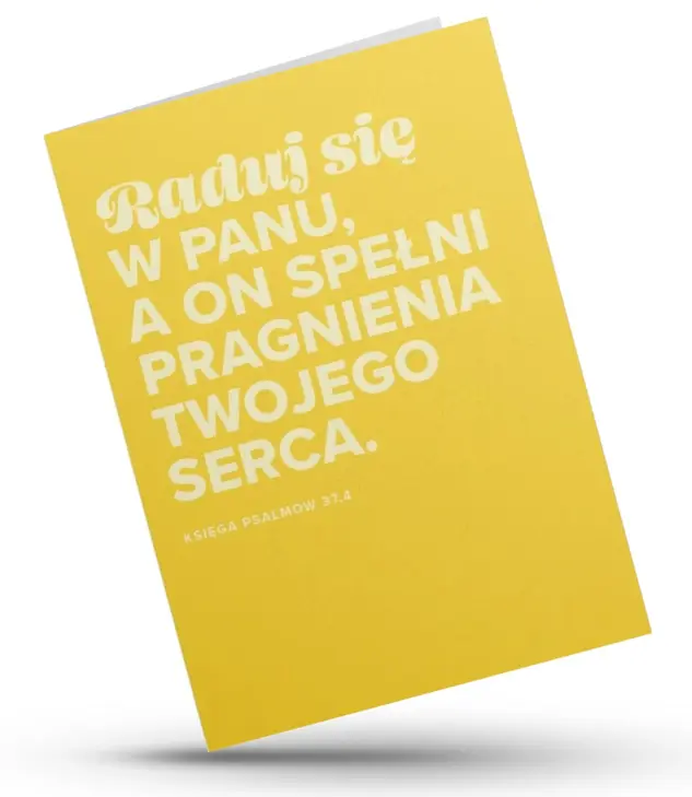 Kartka składana "Raduj się w Panu" - Książki