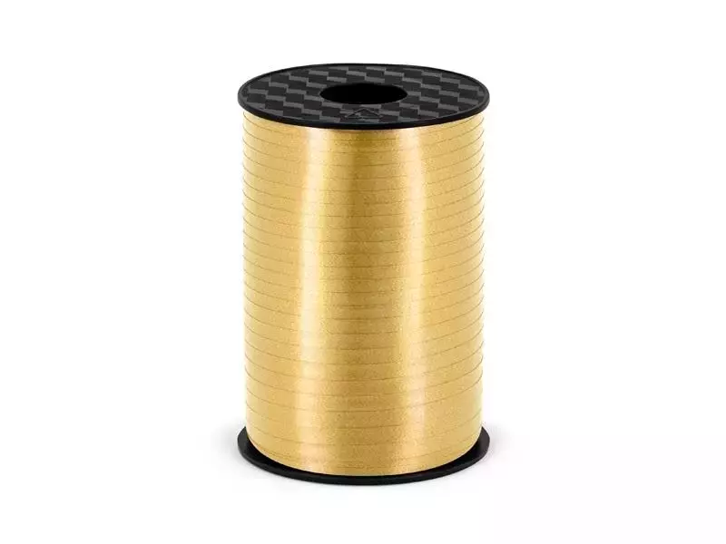 Wstążka plastikowa złota 5mmx225m - Impreza