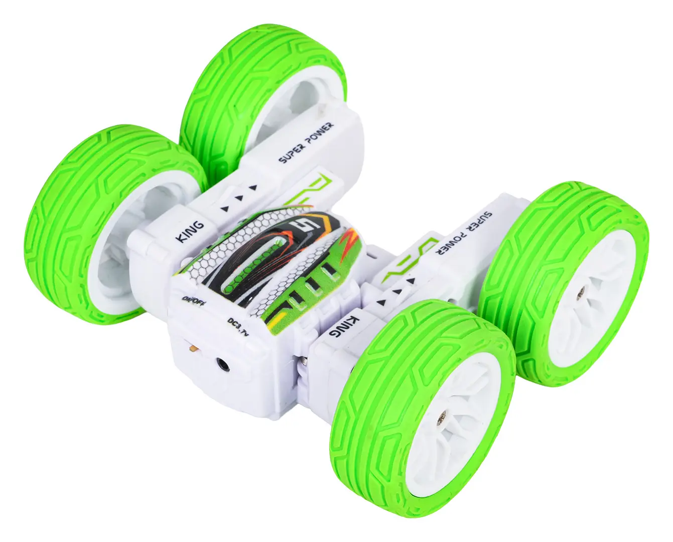Pojazd R/C POWER STUNT 1:32 Zielony - Zabawki