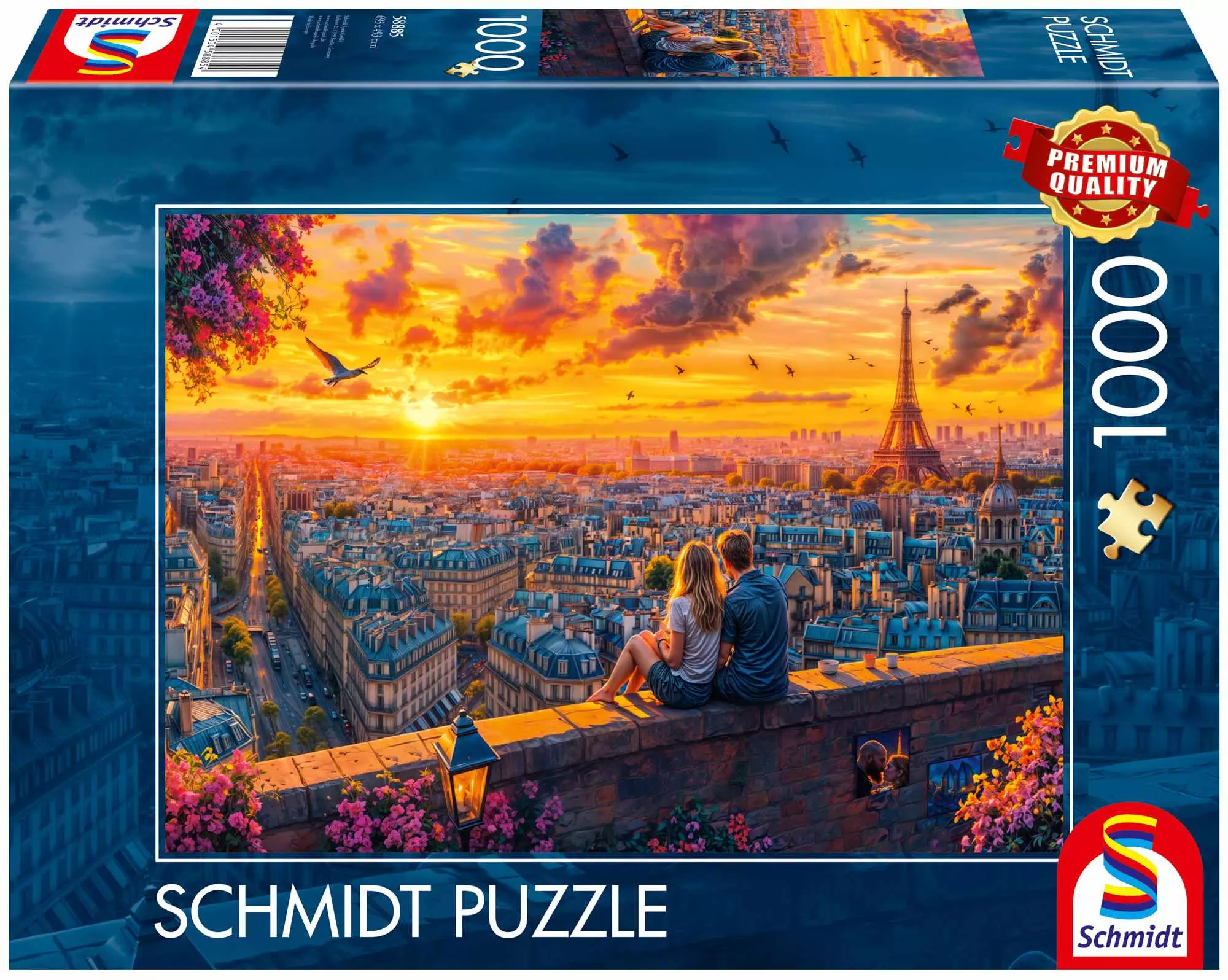 Puzzle 1000 PQ Szepty z dachu Paryża 113692 - Puzzle