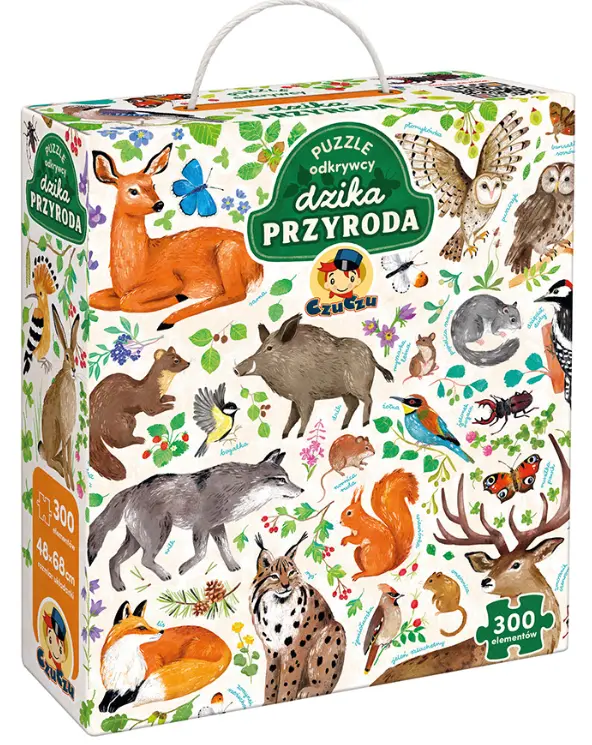 Puzzle CzuCzu 300 elementów. Puzzle odkrywcy. Dzika przyroda - Puzzle