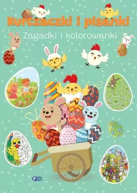 Kurczaczki i pisanki. Zagadki i kolorowanki - Książki