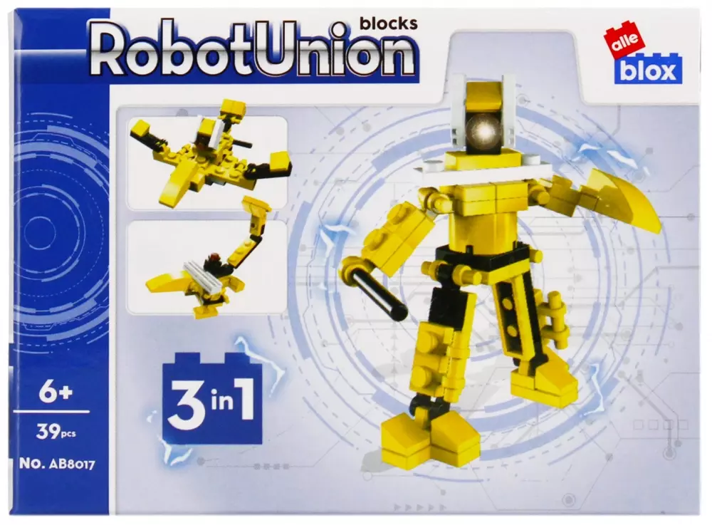 Klocki Konstrukcyjne 39 ElementÓw Robot Alleblox 492887 - Zabawki