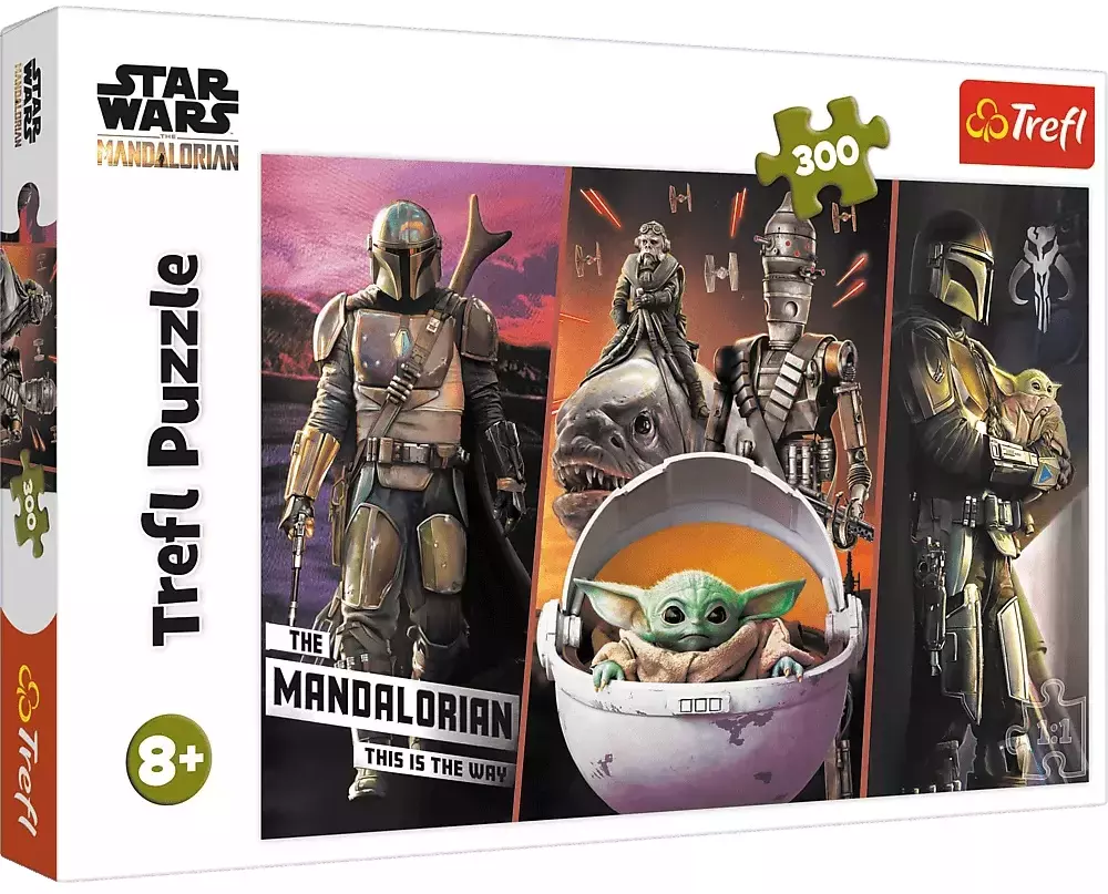 Puzzle 300 elementów. Star Wars Mandalorian. Tajemniczy Baby Yoda - Puzzle