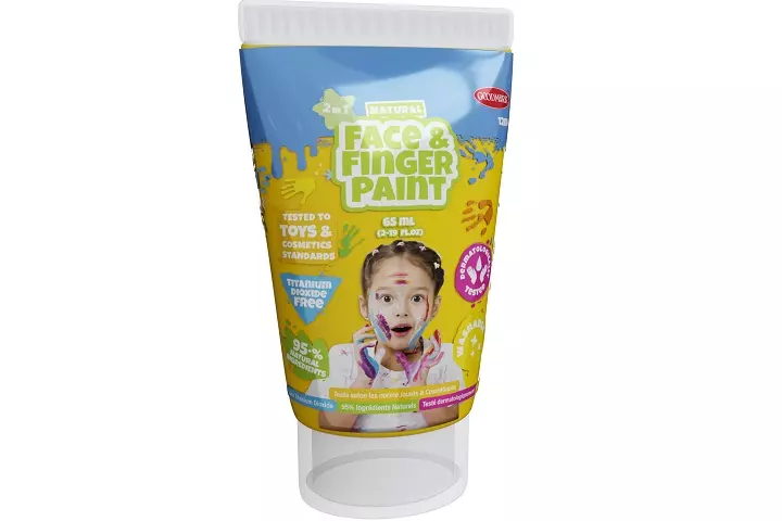 BOTI NATURAL farba d/mal palcami ŻÓŁTY 65ml 39708 - Zabawki