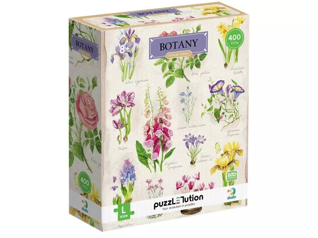 Puzzle 400 elementów. Botanika. Ogród kwiatowy - Puzzle