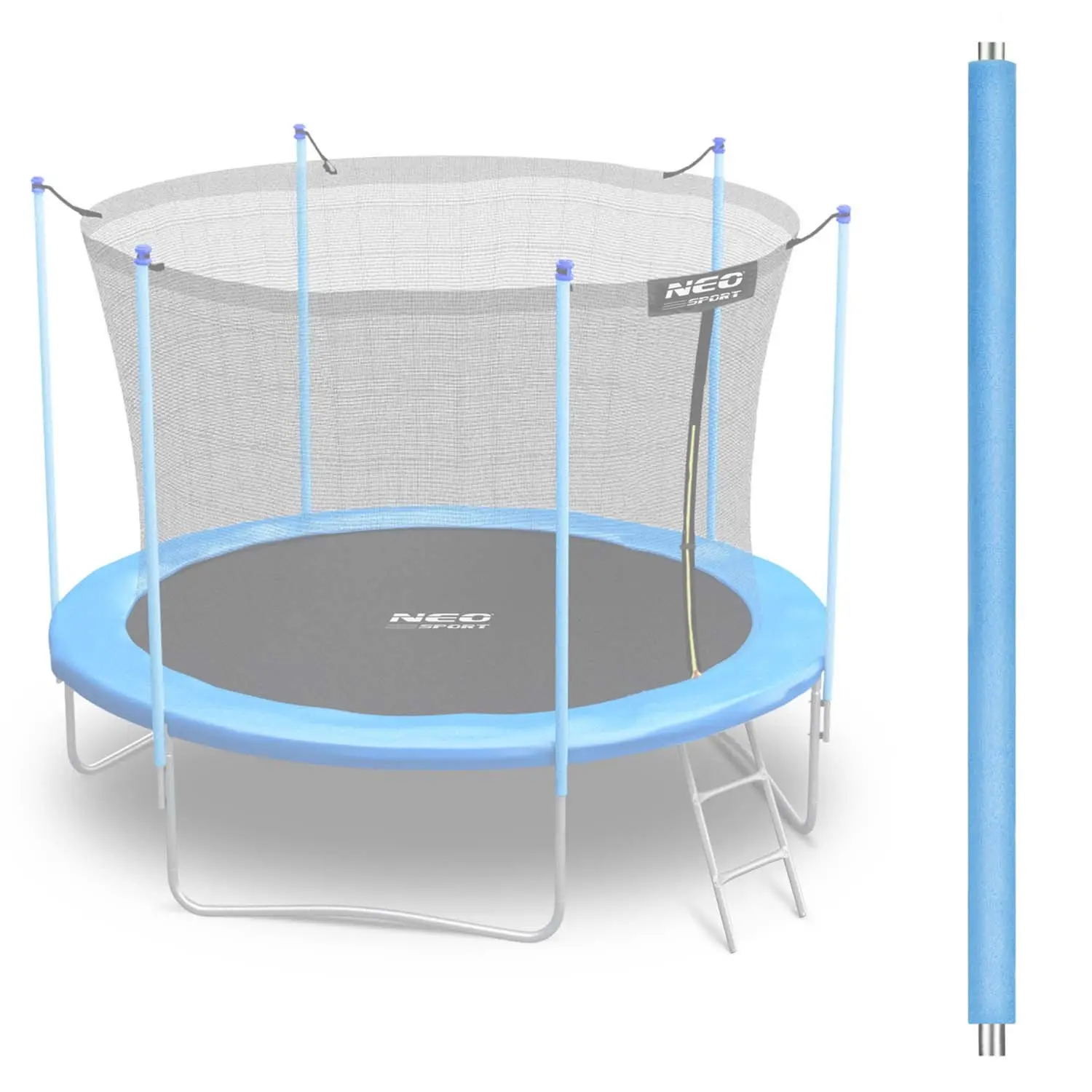 Słupek górny do trampoliny z siatką wewnętrzną 6 ft niebieski Neo-Sport - Elektronika i akcesoria