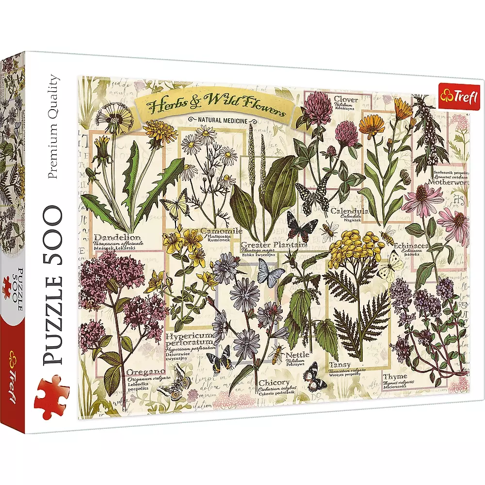 Puzzle 500 Zielnik: Zioła lecznicze TREFL - Puzzle