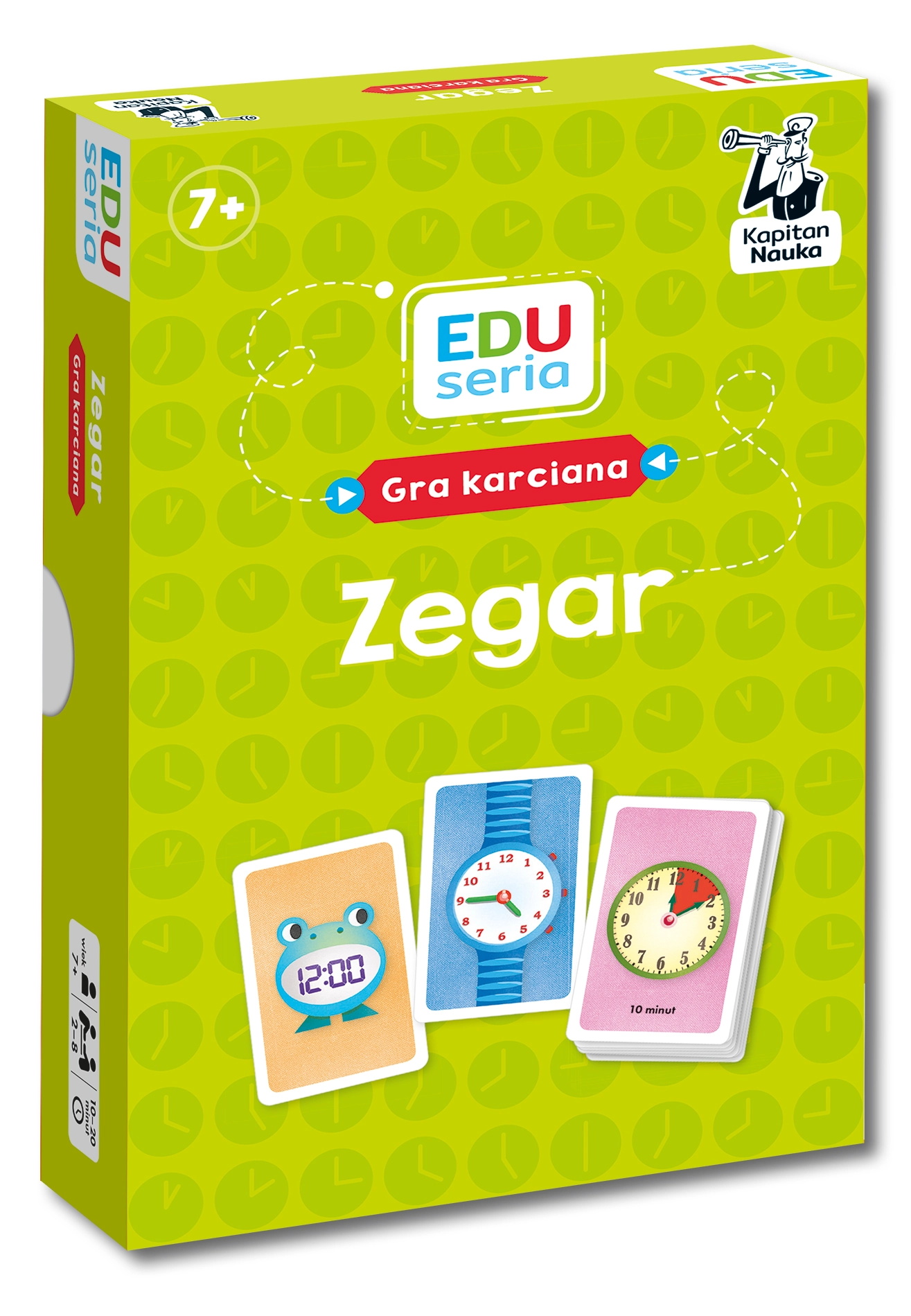 EDUseria. Zegar. Gra karciana. Kapitan Nauka - Książki