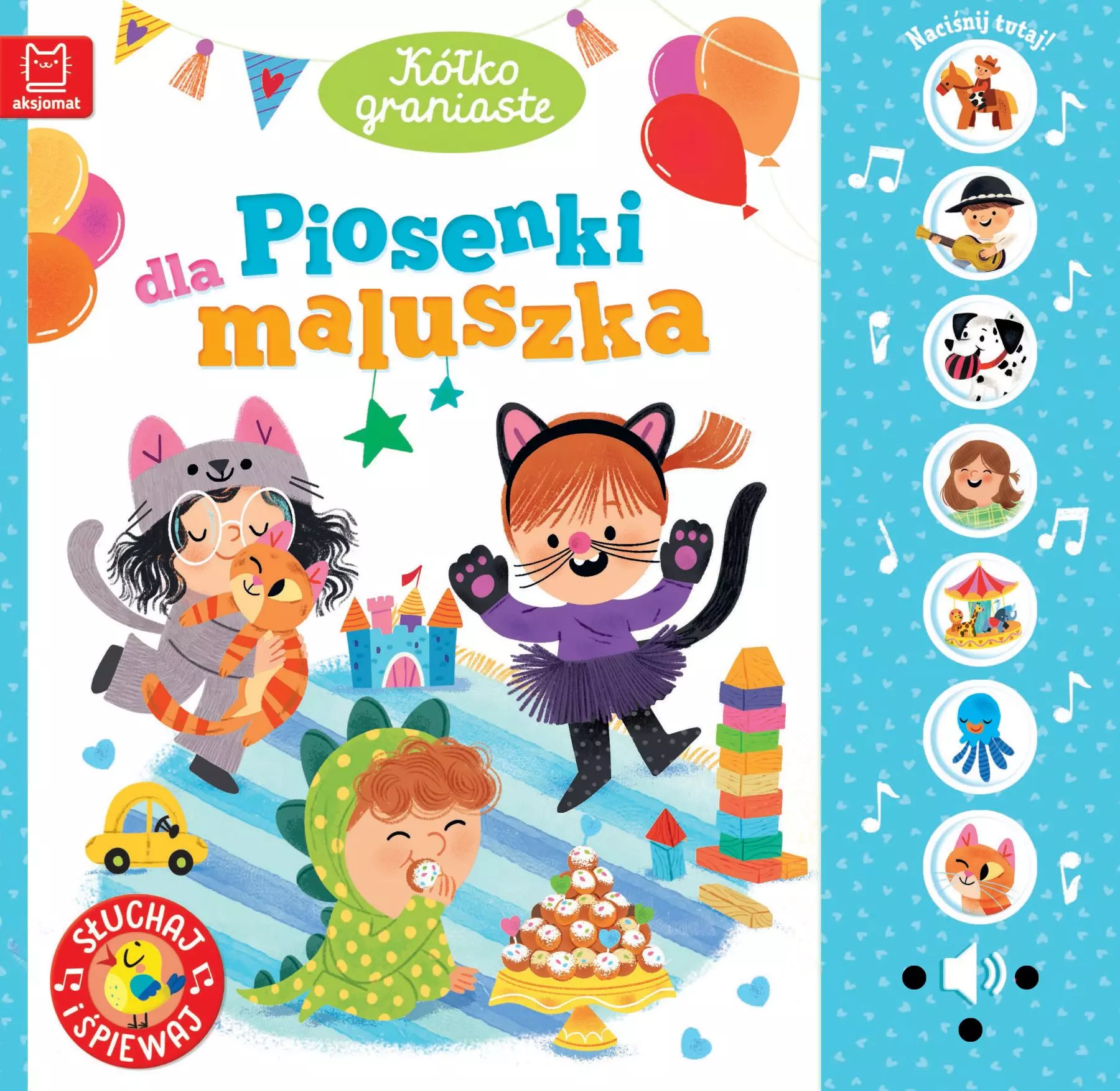 Kółko graniaste. Piosenki dla maluszka. Słuchaj i śpiewaj - Książki