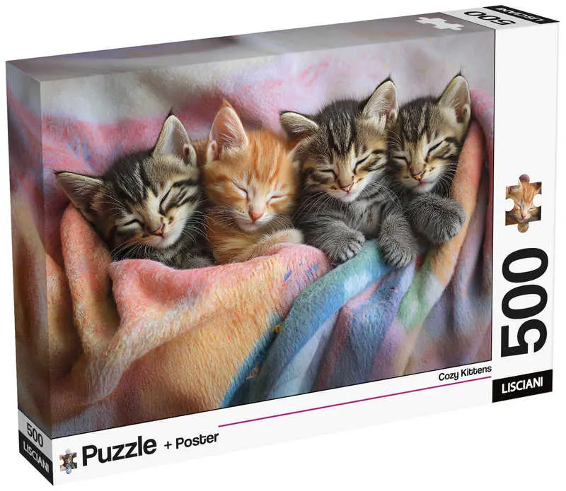 Puzzle 500-el. Adults Kociaki, Lisciani - Puzzle