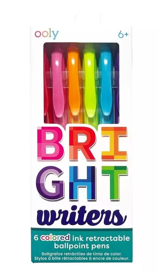 Długopisy kolorowe Bright Writers 6szt - Papiernicze i szkolne