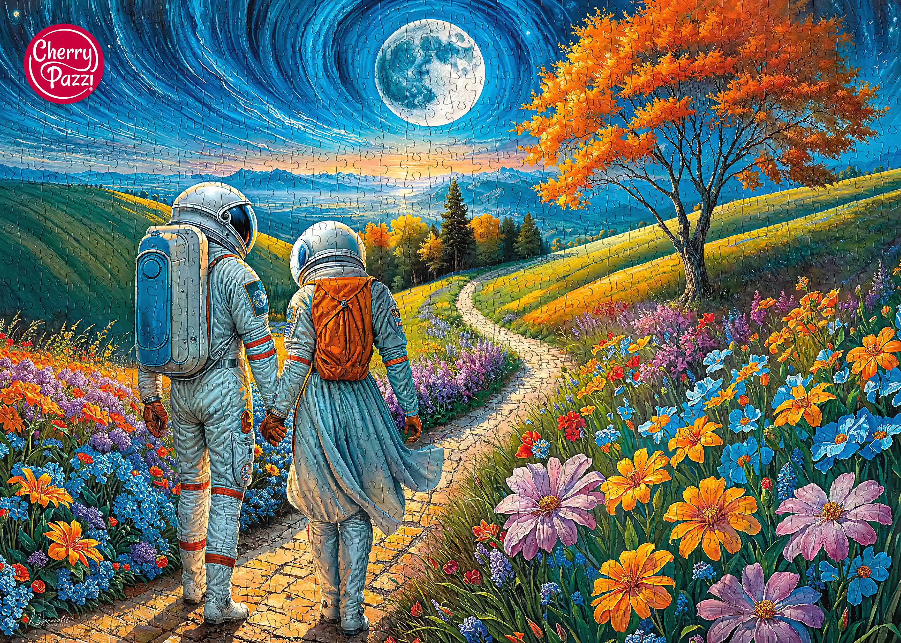 Puzzle 1000 elementów. Kosmiczna miłość 30813 - Puzzle
