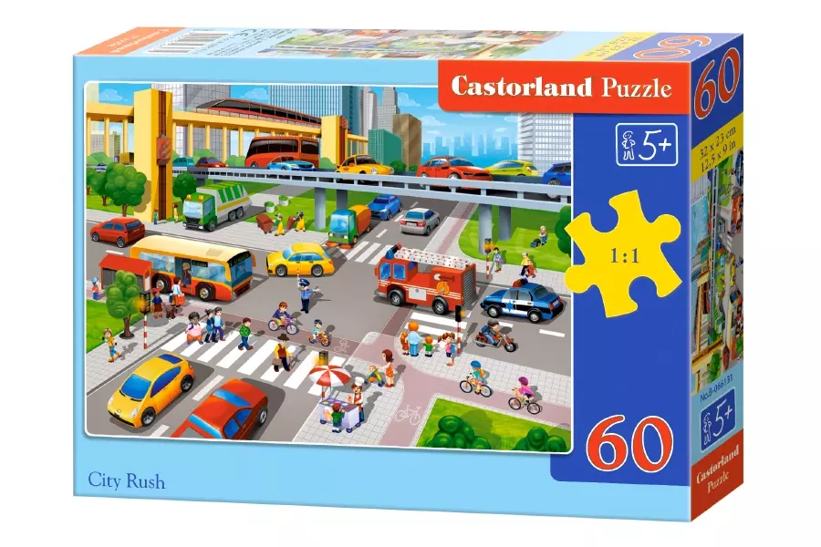 Puzzle 60 elementów. Miejski tłok - Puzzle
