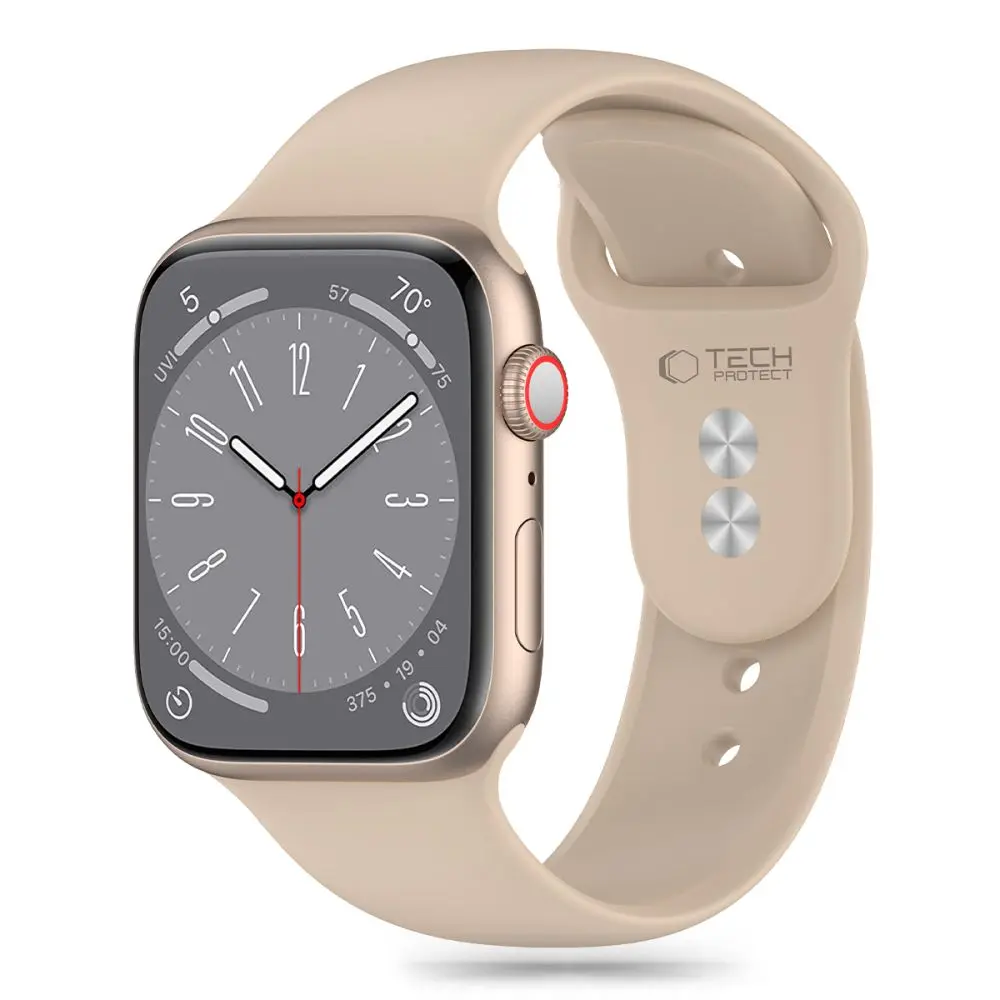 Tech-Protect Silicone Apple Watch 8 / 9 / 10 / 11 / SE (40 / 41 / 42 mm) Walnut - Elektronika i akcesoria