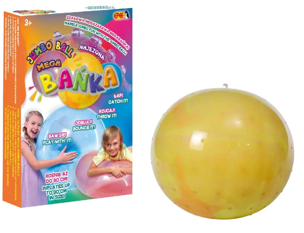 Mega bańka. Najeżona, żółta - Zabawki