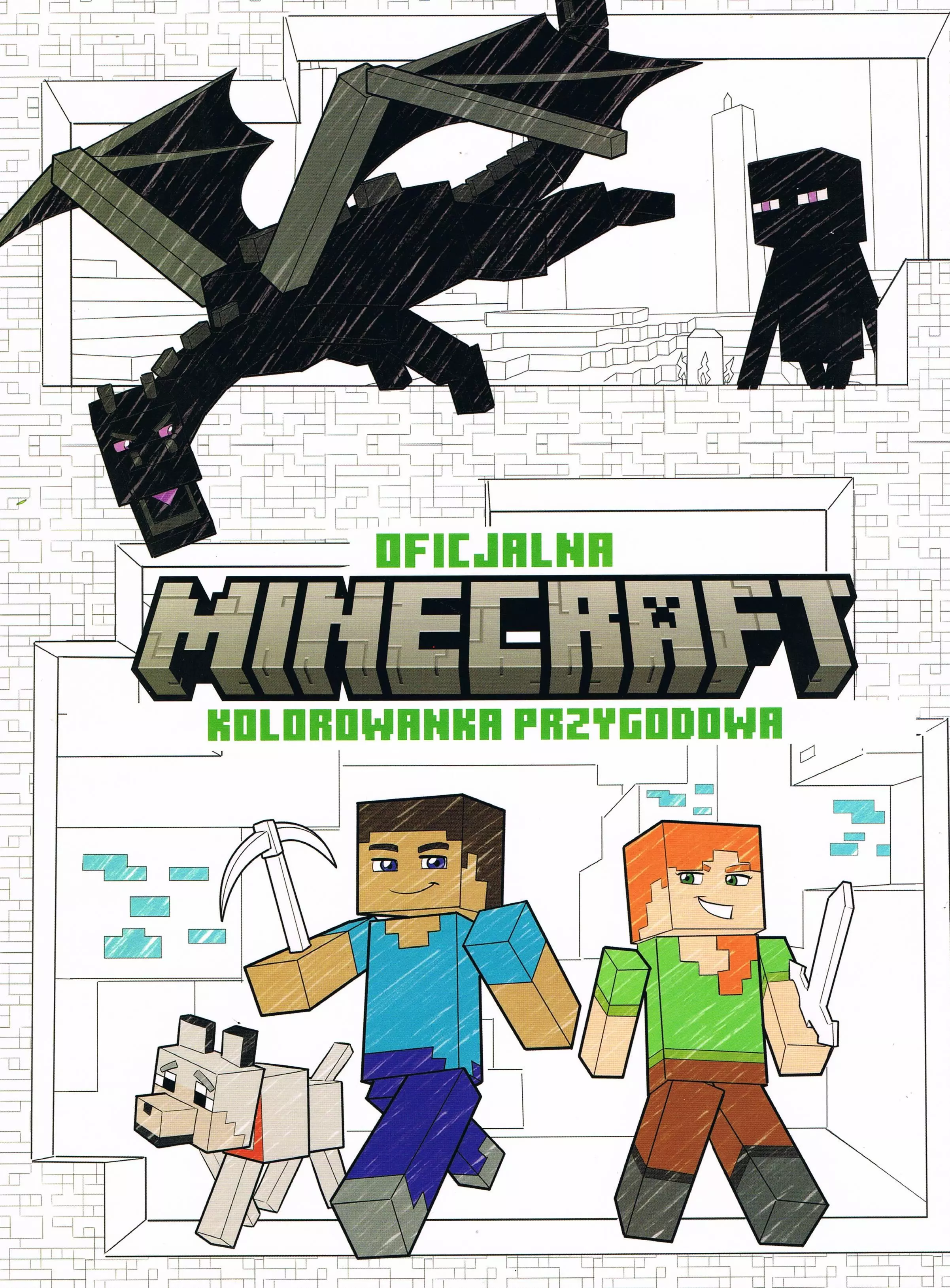 MINECRAFT. Oficjalna kolorowanka przygodowa - Książki