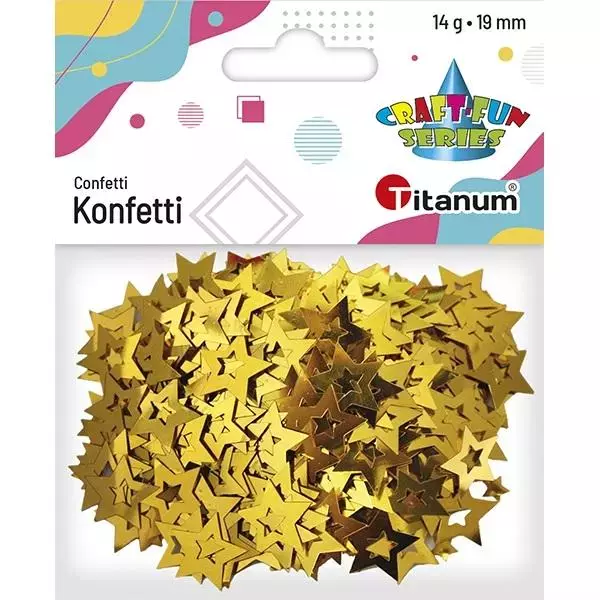 Konfetti Gwiazdki złote14g - Impreza