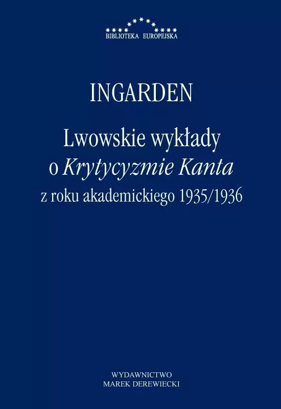 Lwowskie wykłady o "Krytycyzmie" Kanta z roku akademickiego 1935/1936 - Książki