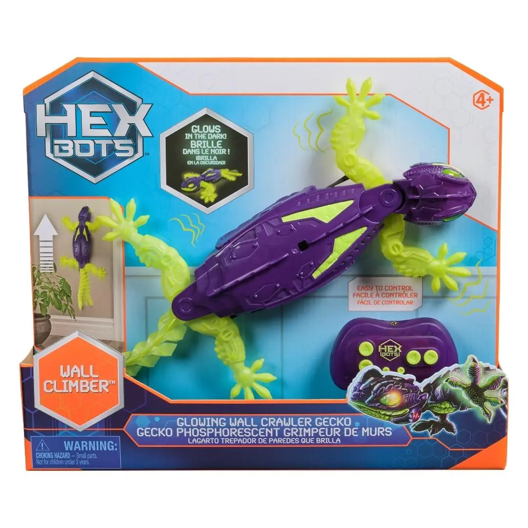 Hex Bots. Gekon interaktywny świecący w ciemności - Zabawki