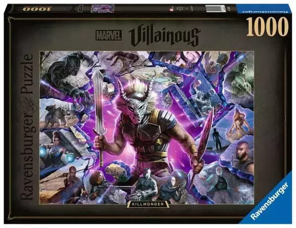 Puzzle 1000 elementów. Marvel. Villainous: Kilmonger - Puzzle