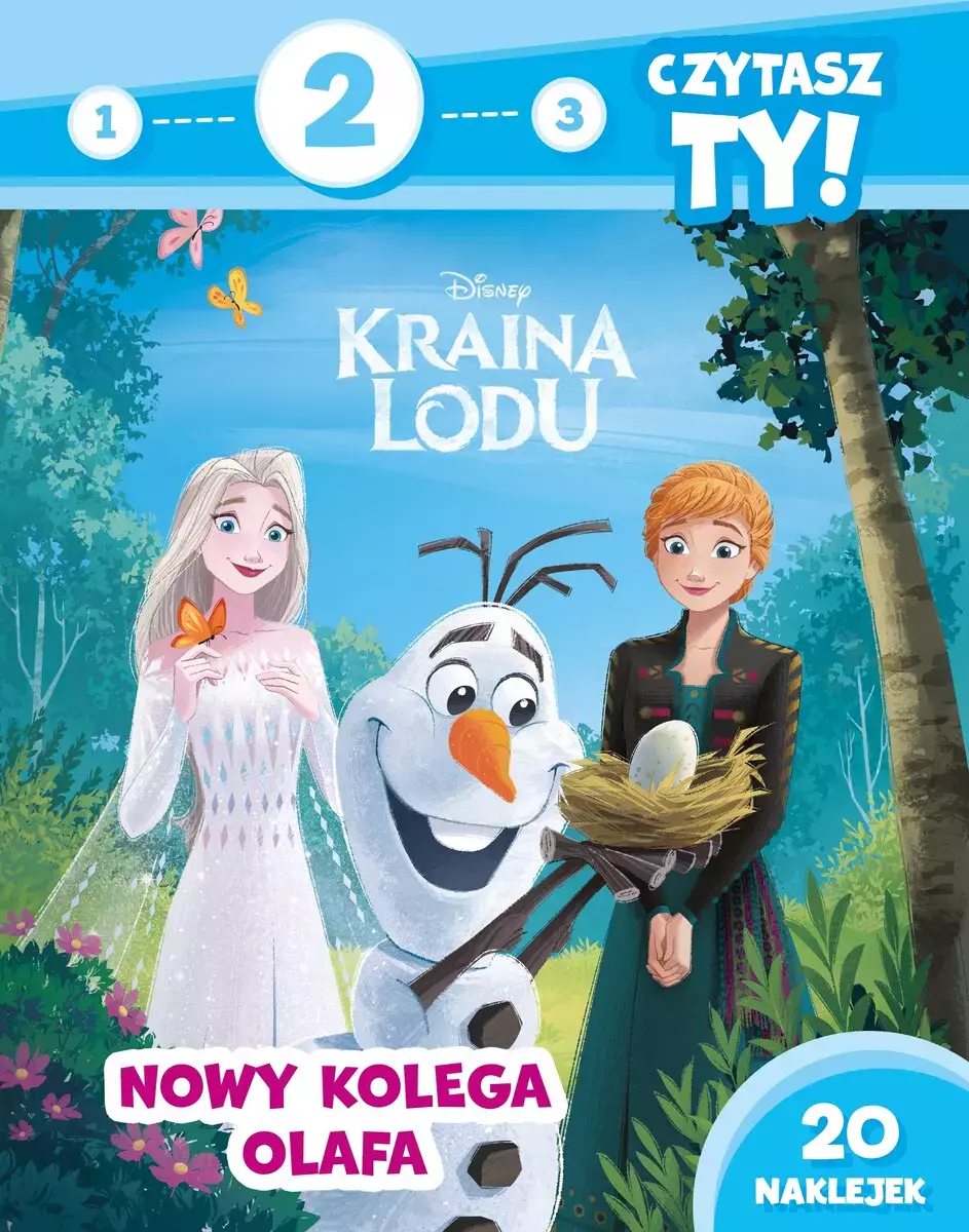1, 2, 3, czytasz Ty! Poziom 2. Nowy kolega Olafa. Disney Kraina Lodu - Książki