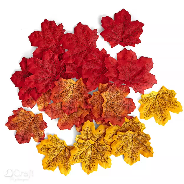 JESIENNE LIŚCIE KLONU 7-8 CM, 50 SZT. - Papiernicze