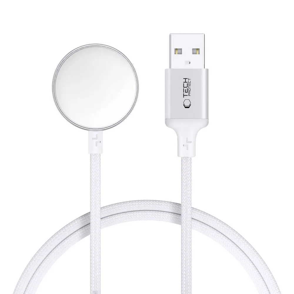 Tech-Protect MC02 Ultraboost Magnetic Charger Cable 100CM Apple Watch White - Elektronika i akcesoria