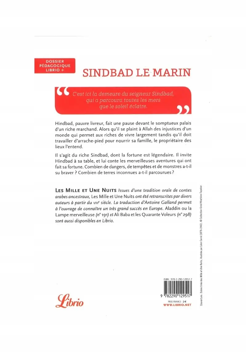 Sindbad le Marin (Sindbad Żeglarz) - Książki