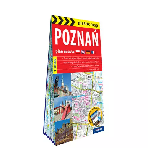 Poznań foliowany plan miasta 1:20 000 - Książki